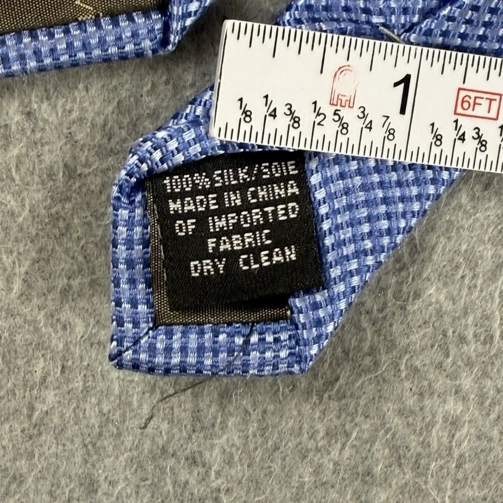 Calvin Klein Men's Light Blue Textured Silk Necktie 60x3.75